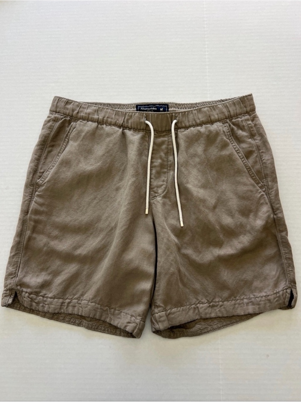 Abercrombie & Fitch Men's Drawstring Lounge Shorts - Taupe Brown